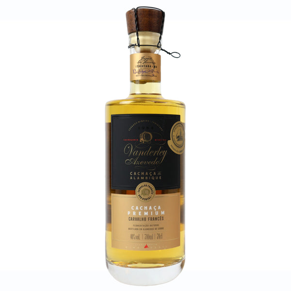 Cachaça Premium Vanderley Azevedo | 6 Jahre in französischen Eichenfässern gereift |700ml 40% vol